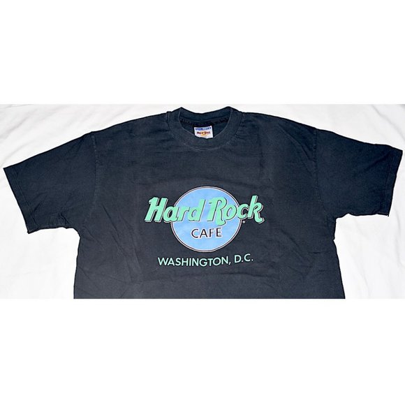 Vintage 90s Hard Rock Café Washington, D.C., T-Shirt - Picture 3 of 7